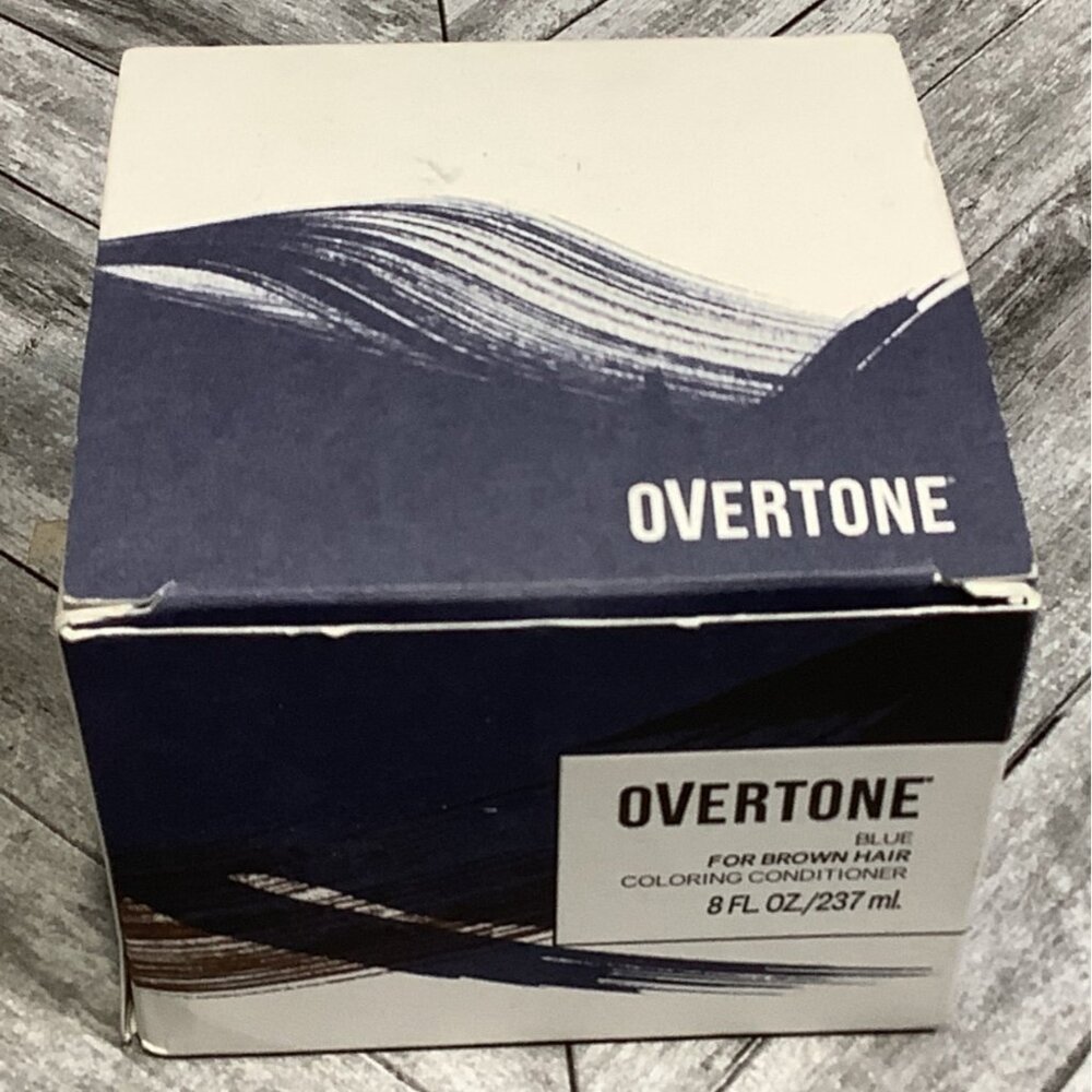 Overtone Coloring Conditioner  8 Fl Oz Blue For Brown Hair